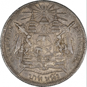 1876-1900 ND baht rev