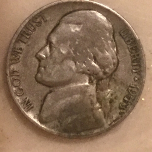 1943 p war nickel