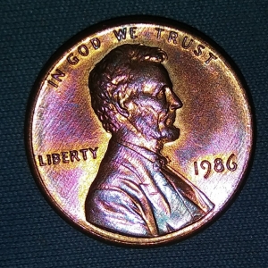 86 penny nicely toned