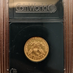 1908 $5 Half Eagle Back