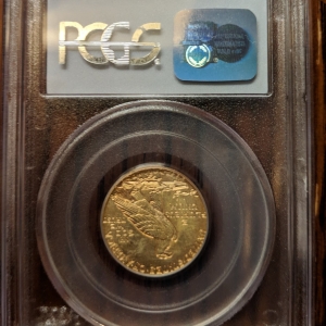 1915 $5 PCGS AU-55 Back