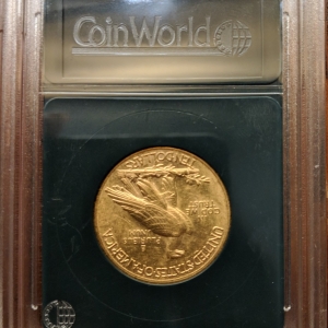 1926 $10 Indian Gold Eagle Back