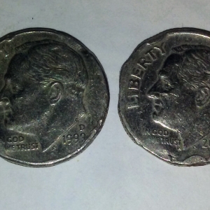 1999 & 2000 dime