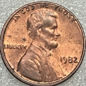 1982 front penny