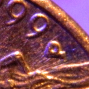 #3)1999 P 5¢ RPM DDR