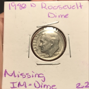 1980 d dime