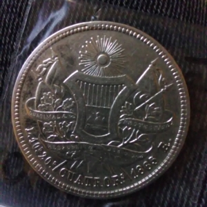 1865 silver cuatror