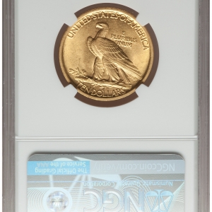 1907 $10 Indian reverse