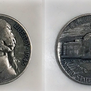 1945-D war nickel