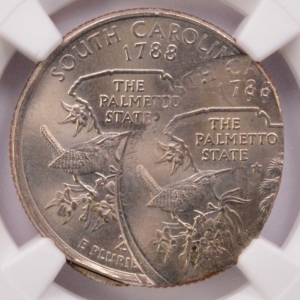 001 Triple Struck SC State Quarter Error