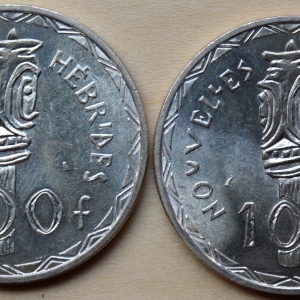 New Hebrides 1966 100F rev