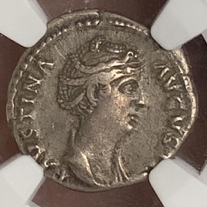 002 Faustina I Lifetime Denarius