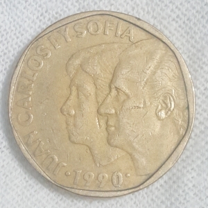 1990 Juan Carlos I 500 Pesetas Obverse