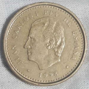 1998 Juan Carlos I 100 Pesetas Obverse