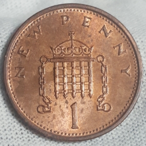 1973 Elizabeth II 1 New Penny Reverse