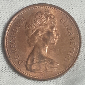 1973 Elizabeth II 1 New Penny Obverse