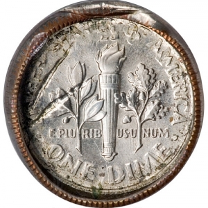 011 Deep Reverse Die Cap Dime