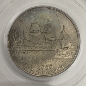 005 Triple Struck Virginia State Quarter Error