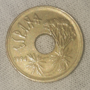 1994 Canary Islands 25 Pesetas Obverse