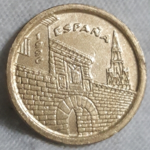 1996 La Rioja 5 Pesetas Obverse