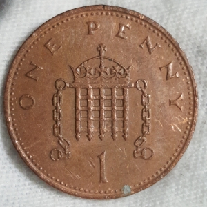 1984 Elizabeth II 1 Penny Reverse