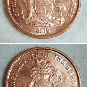 2015 Two Small type - Magnetic 1 Cent Obverses