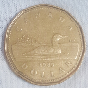 1989 Elizabeth II 2nd portrait 1 Dollar Reverse