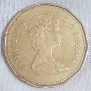1989 Elizabeth II 2nd portrait 1 Dollar Obverse