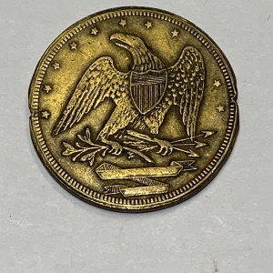 1876 Reverse of a spinner token