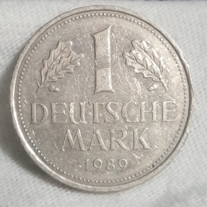 1989 J 1 Deutsche Mark Reverse