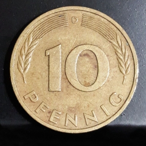 1982 D 10 Pfennig Reverse