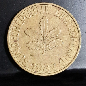 1982 D 10 Pfennig Obverse