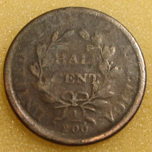 1808 Half Cent Reverse
