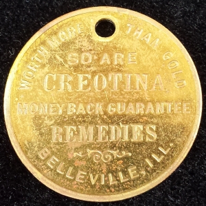 Creotina Token Quack Medicine 1927