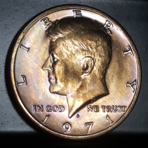 1971 D Kennedy Half Dollar Obverse