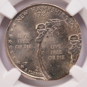 003 Multi-Struck NH State Quarter