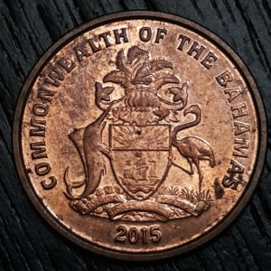 2015 Small type - Magnetic 1 Cent Obverse