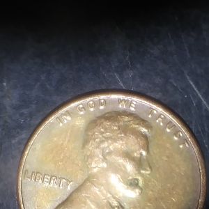 1982 penny with various defects