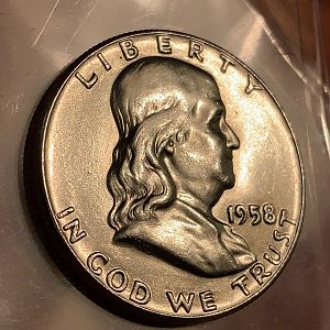 1958-P Franklin Half Dollar