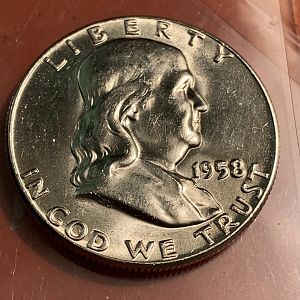 1958-p franklin half dollar