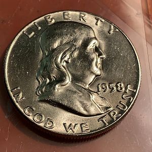 1958-p franklin half dollar