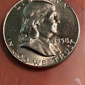 1958-p franklin half dollar