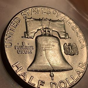 1958-P Franklin half dollar