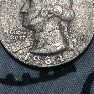 Overdate quarter 1984 P/1941