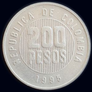 1995 200 Pesos Reverse