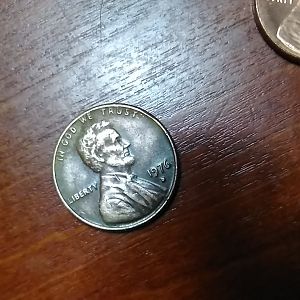 1976D Lincoln Cent DD. Obverse