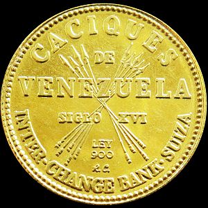 Venezuela Gold Coin 1957 Reverse