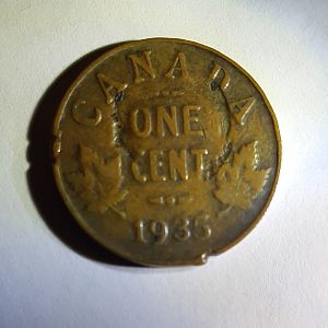 1935 Canadian Penny