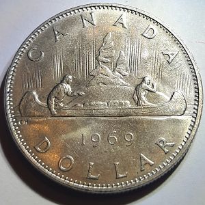 1969 Canadian Silver Dollar