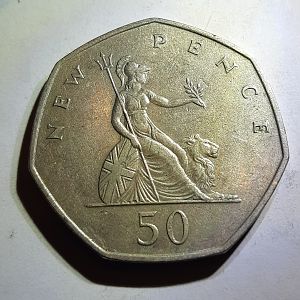 1969 British .50 Pence Coin